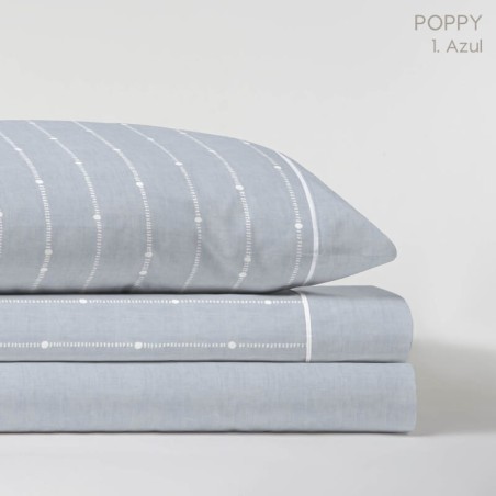 Juego de Sábanas Poppy Azul Serena
