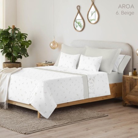 Juego de Sábanas Aroa Beige Serena