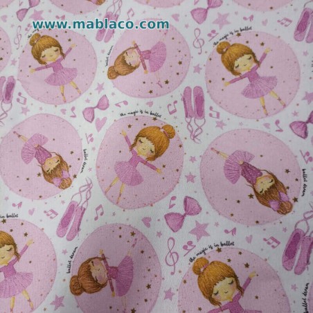 Detalles diseño Ballet Rosa Saco Nórdico Franela Algodón Invierno Royal