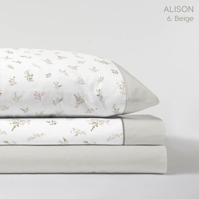 Juego de Sábanas Alison Beige Kabely