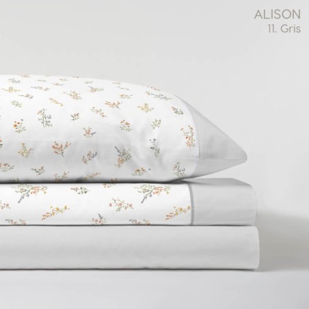 Juego de Sábanas Alison Gris Kabely