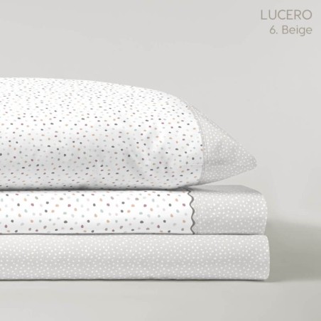 Juego de Sábanas Lucero Beige Kabely