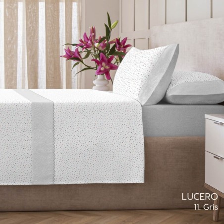 Juego de Sábanas Lucero Gris Kabely