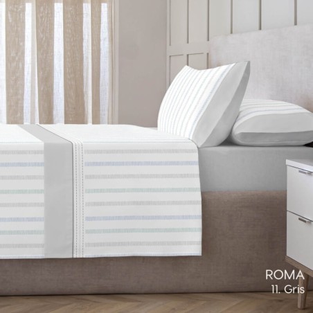 Juego de Sábanas Roma Gris Kabely