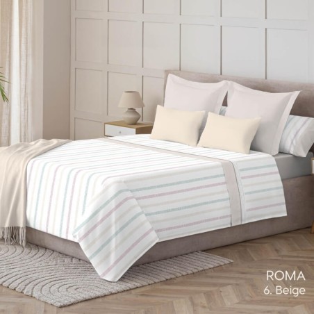 Juego de Sábanas Roma Beige Kabely