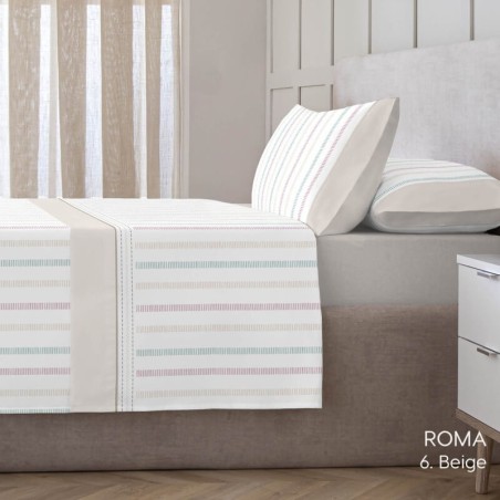 Juego de Sábanas Roma Beige Kabely