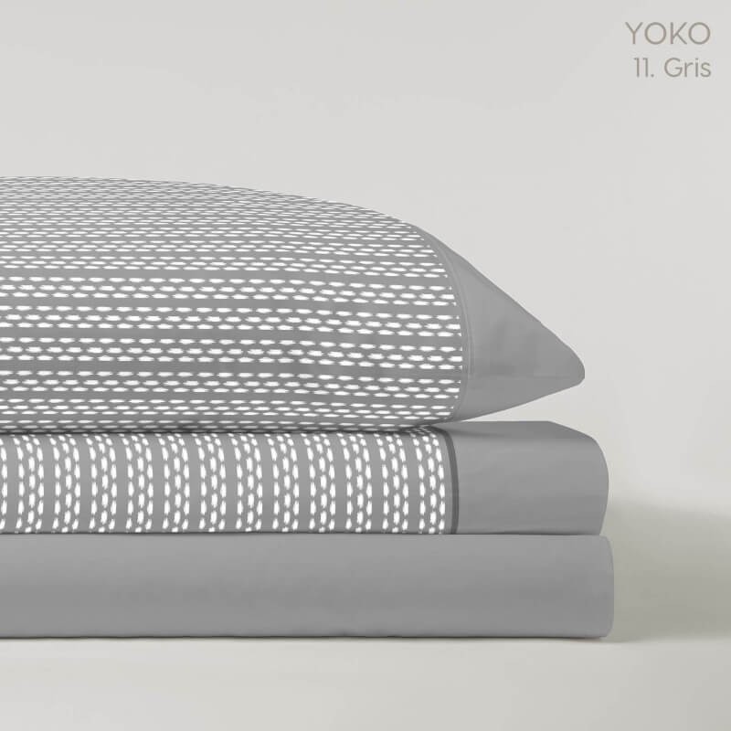 Juego de Sábanas Yoko Gris Pasata