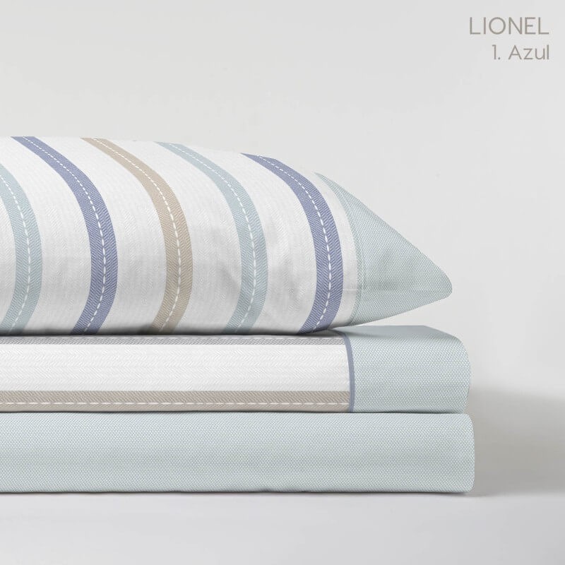 Juego de Sábanas Lionel Azul Pasata