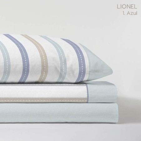 Juego de Sábanas Lionel Azul Pasata