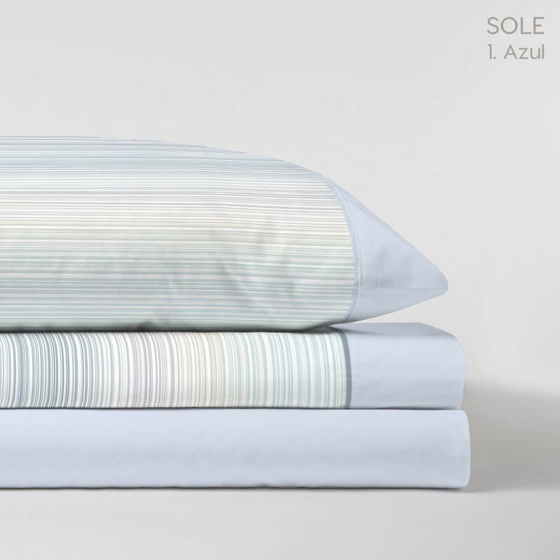 Juego de Sábanas Sole Azul Pasata