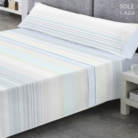 Juego de Sábanas Sole Azul Pasata
