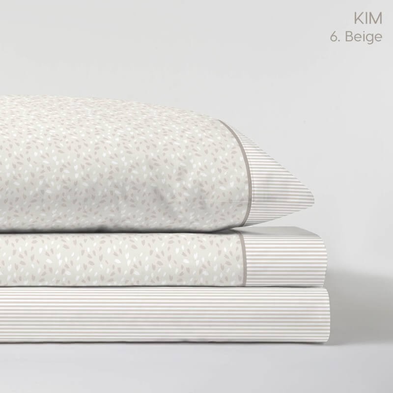Juego de Sábanas Kim Beige Dart Luxe