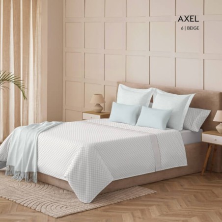 Juego de Sábanas Coralina Axel Beige Kabely Cama 120