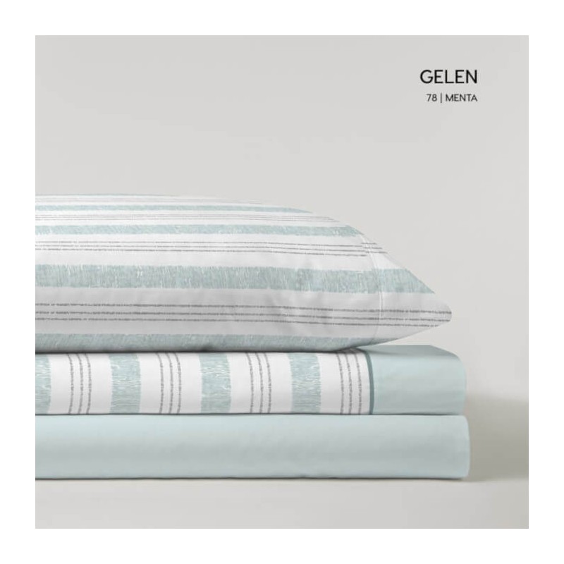 Juego de Sábanas Coralina Gelen Menta Cama 120