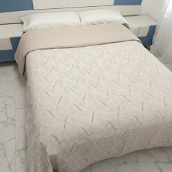 Funda Nórdica  Cuna de Bebé Hoja Nature Beige Reversible 1 pieza Royal