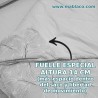 Fuelle especial alto 14 cm en Saco Nórdico Hoja Nature Gris, Más espacio y libertad de movimiento en el interior
