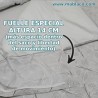 Reverso Fuelle especial alto 14 cm en Saco Nórdico Cuna Hoja Nature Gris, Más espacio y libertad de movimiento en el interior