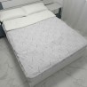 Saco Nórdico Cunas de Bebé interior 100% Algodón 200 hilos Hoja Nature Gris Royal