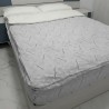 lateral Saco Nórdico Cuna interior 100% Algodón 200 hilos Hoja Nature Gris Royal