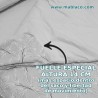 Fuelle especial alto 14 cm en Saco Nórdico Franela Hoja Nature Gris, Más espacio y libertad de movimiento