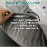 Detalle Cremallera interior Saco Nórdico Coralina  invierno Hoja Nature Gris
