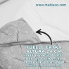Fuelle extra 24 cm en Saco Nórdico Matrimonio Algodón Hoja Nature Gris, Más espacio y libertad de movimiento en el interior