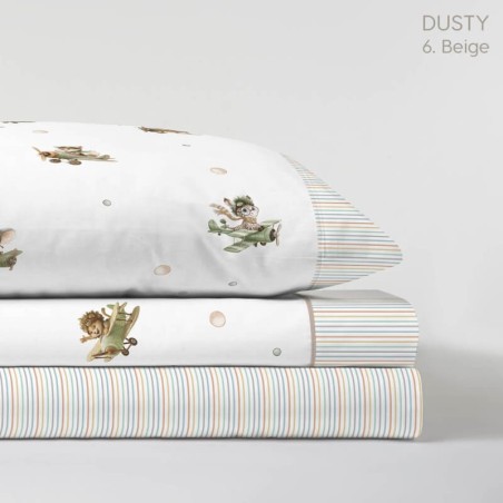 Juego de Sábanas Dusty Beige Infantil Kabely