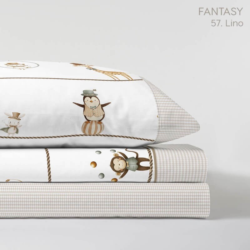 Juego de Sábanas Fantasy Lino Infantil Kabely