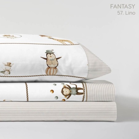 Juego de Sábanas Fantasy Lino Infantil Kabely