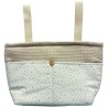Bolso Organizador Florecitas Beige
