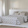 Colcha Jacquard Reversible Isquia Beig