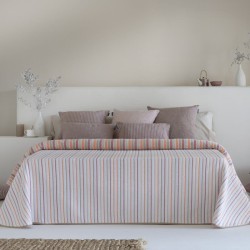 Colcha Jacquard Reversible Cies Rosa