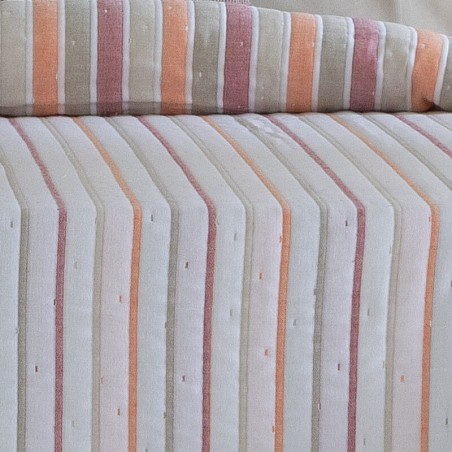 Colcha Jacquard Reversible Cies Rosa
