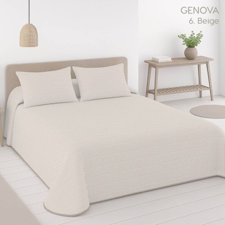 Colcha Bouti Reversible Genova Beige Reverso