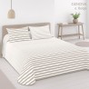 Colcha Bouti Reversible Genova Beige Anverso