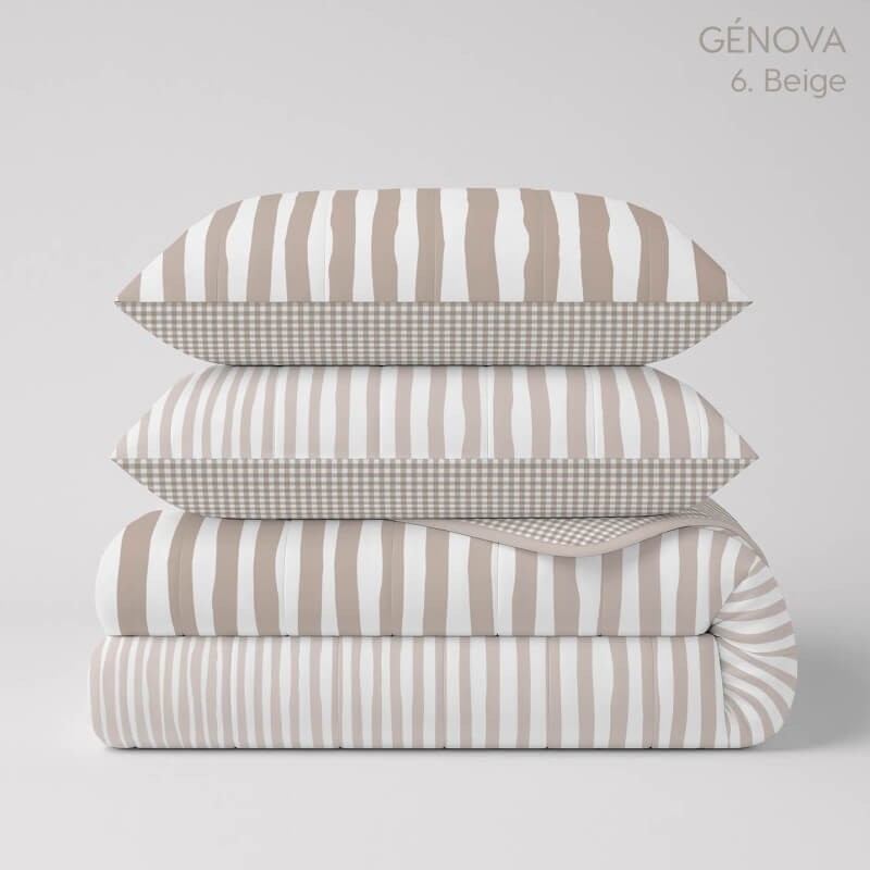 Colcha Bouti Reversible Genova Beige