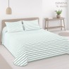 Colcha Bouti Reversible Genova Menta Anverso