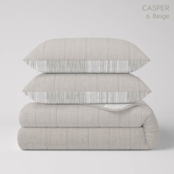 Colcha Bouti Prelavada y Reversible Casper Beige