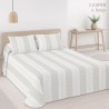 Colcha Bouti Prelavada y Reversible Casper Beige Anverso