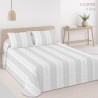 Colcha Bouti Prelavada y Reversible Casper Gris Anverso