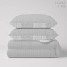 Colcha Bouti Prelavada y Reversible Casper Gris Anverso