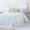 Colcha Bouti Reversible Cyntia Azul Anverso