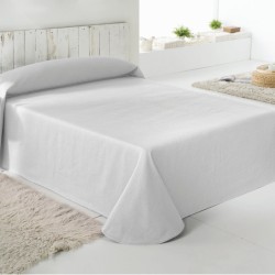 Colcha Jacquard Trebol Blanca