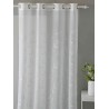 Cortina Visillo Thais Gris confecionadas con ollaos Fundeco
