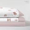 Juego de Sábanas Forest Rosa Infantil Kabely Cama 90