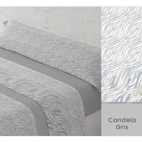 Juego de Sábanas Candela Gris El Barco