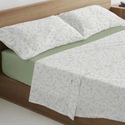 Juego de Sábanas Zori Verde Estela 100% Algodón