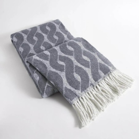 Manta y Plaid Trena Gris