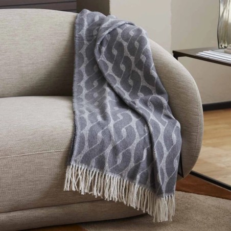 Manta y Plaid Trena Gris