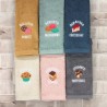 Paños de Cocina Semanario Catalán/Valenciano Postres Algodón 50x50 Pack 6